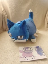 Aphmau Meemeows Plush 11" Mystery Cat Wolf Animal EIN Blue With Hoodie