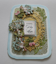 Anna Griffin "Sending Big Hugs" 3D Handmade Layered Card