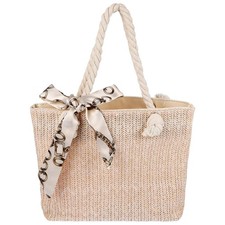 Women Straw Tote Shoulder Bag Ladie Summer Beach Woven Boho Handbag Shopping Bag