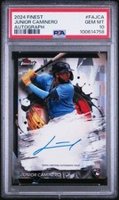 2024 Topps Finest - Finest Autographs Junior Caminero RC #FA-JCA PSA 10 Gem Mint