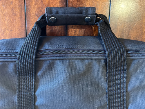 Wine Carrying Bag. Black. Holds 4 Bottles Handle And Shoulder Strap - Picture 6 of 10