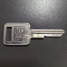 Curtis Car Automotive Automobile Key GM B-44 E Uncut Unused