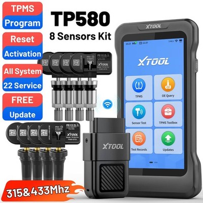 XTOOL TP580 OBD2 Scanner TPMS Programming Full System Dianostic Tool 8*Sensors