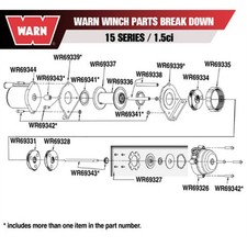 Warn Winch Carrier Assembly Stage 1 69328 Warn Winch Carrier Assembly Stage 1 69328