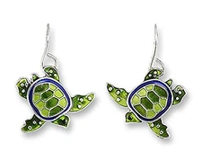 Paul Brent Silver Plated LittleTurtle Dangle Earrings 21-44-Z1