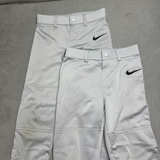 Nike Dri-FIT Youth Baseball Pants Gray Size L 6 7 Y Lot of 2
