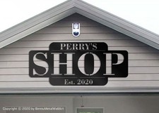 Custom Metal Garage Sign – Personalized Shop Wall Decor