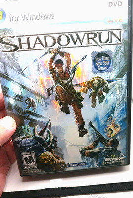 Shadowrun PC Game for Windows-2007  Complete With Instructions 