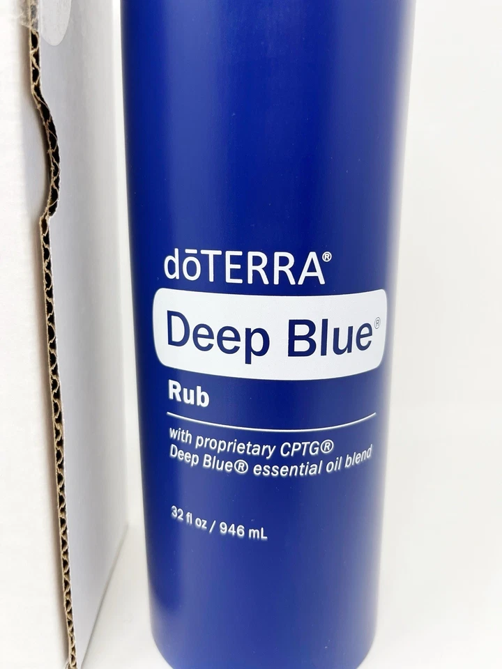 DOTERRA 深蓝色磨砂 32 盎司大型泵 EXP 04/2027 Wintergreen 精油 — 第 2/4 张图片