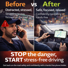 Universal Car Phone Mount Dash/Windshield Suction Cup 360° 4-6.5in