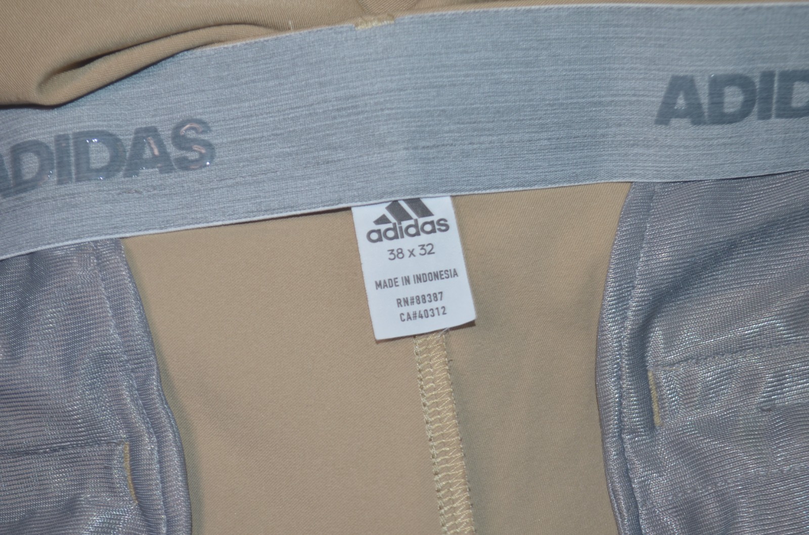 ADIDAS Ultimate365 Performance Stretch Khaki Flat… - image 3