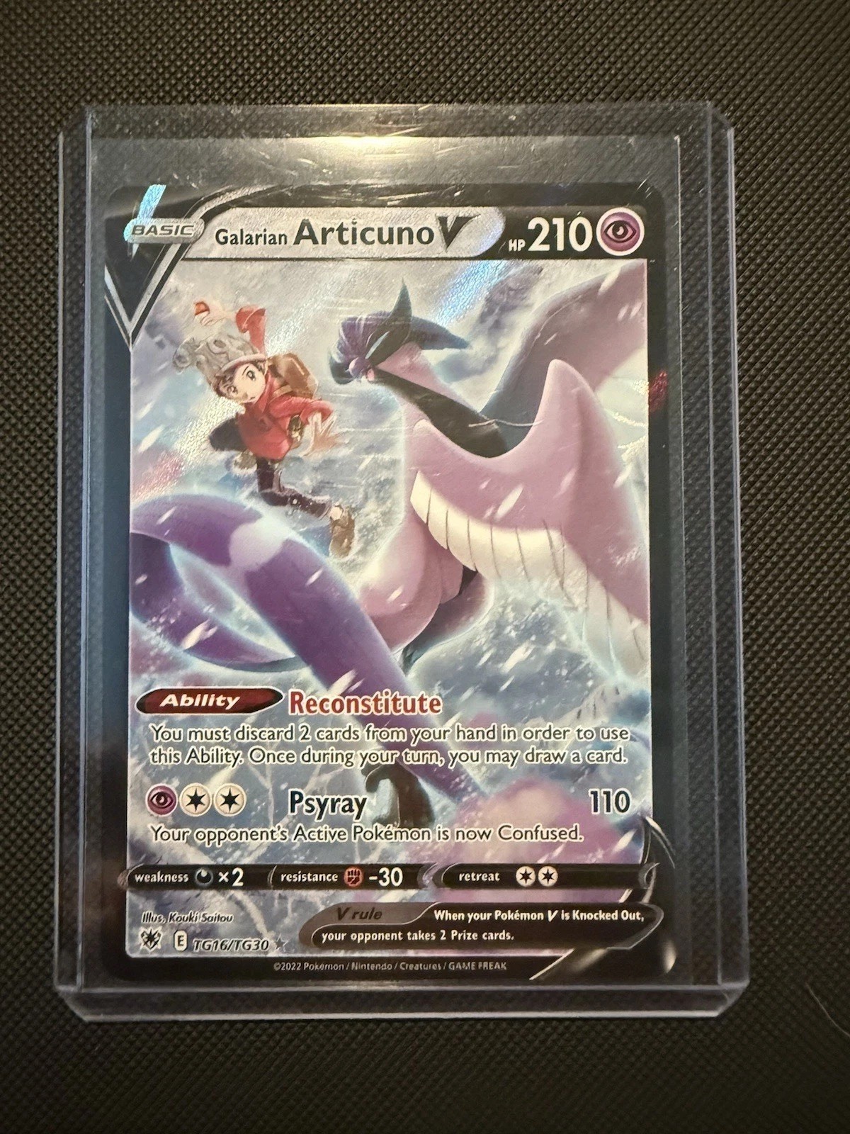 Pokemon Card .. Galarian Articuno V  tg16/tg30