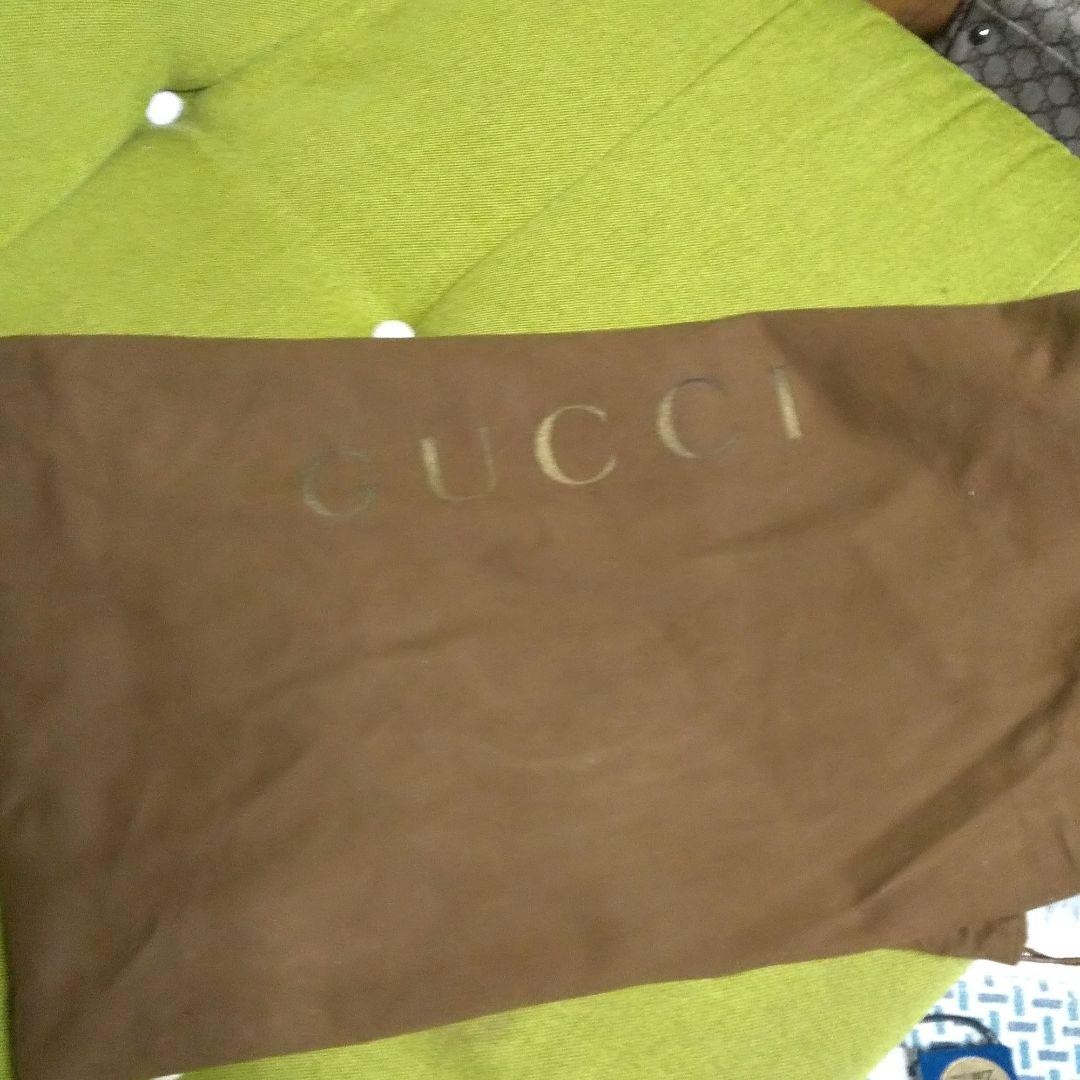 Gucci Gray Canvas Leather Tote Bag with Interior Pocket Authentic thumbnail 12