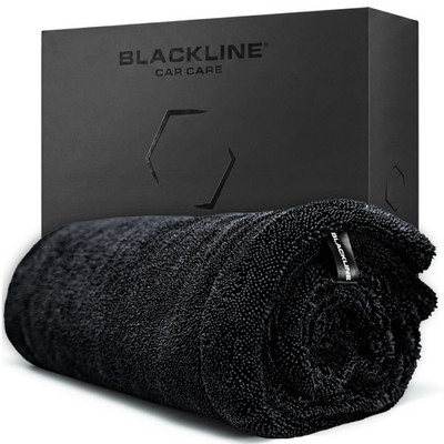 Blackline Microfiber Car Drying Towel 24 x36 1300GSM Twisted Loop Twisted Loop
