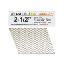 2-1/2" ANGLE FINISH NAILS 16GA 316SS 1,000ct | MPDA-212