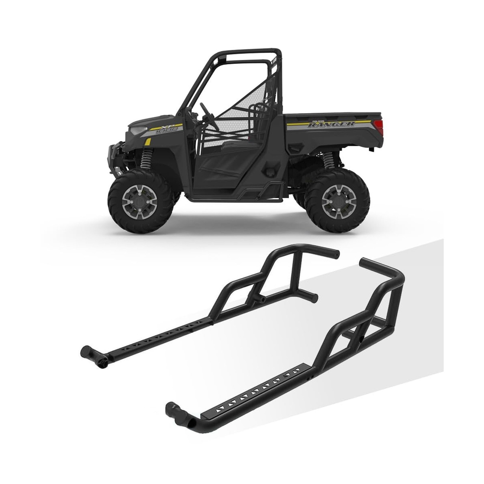 NIXFACE Rock Sliders Nerf Bars Fit for 2018-2023 Polaris Ranger XP 1000/Range...