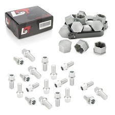 20x Radschrauben Set mit Kappen Kugelbund M14x1,5x27 für AUDI 80 90 B2 B3 B4