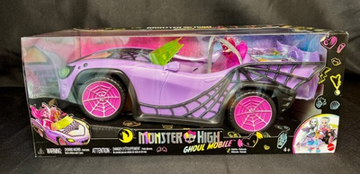 #ad NEW Monster High Toy Car Ghoul Mobile With Pet amp; Accessories Purple Convertible $43.99