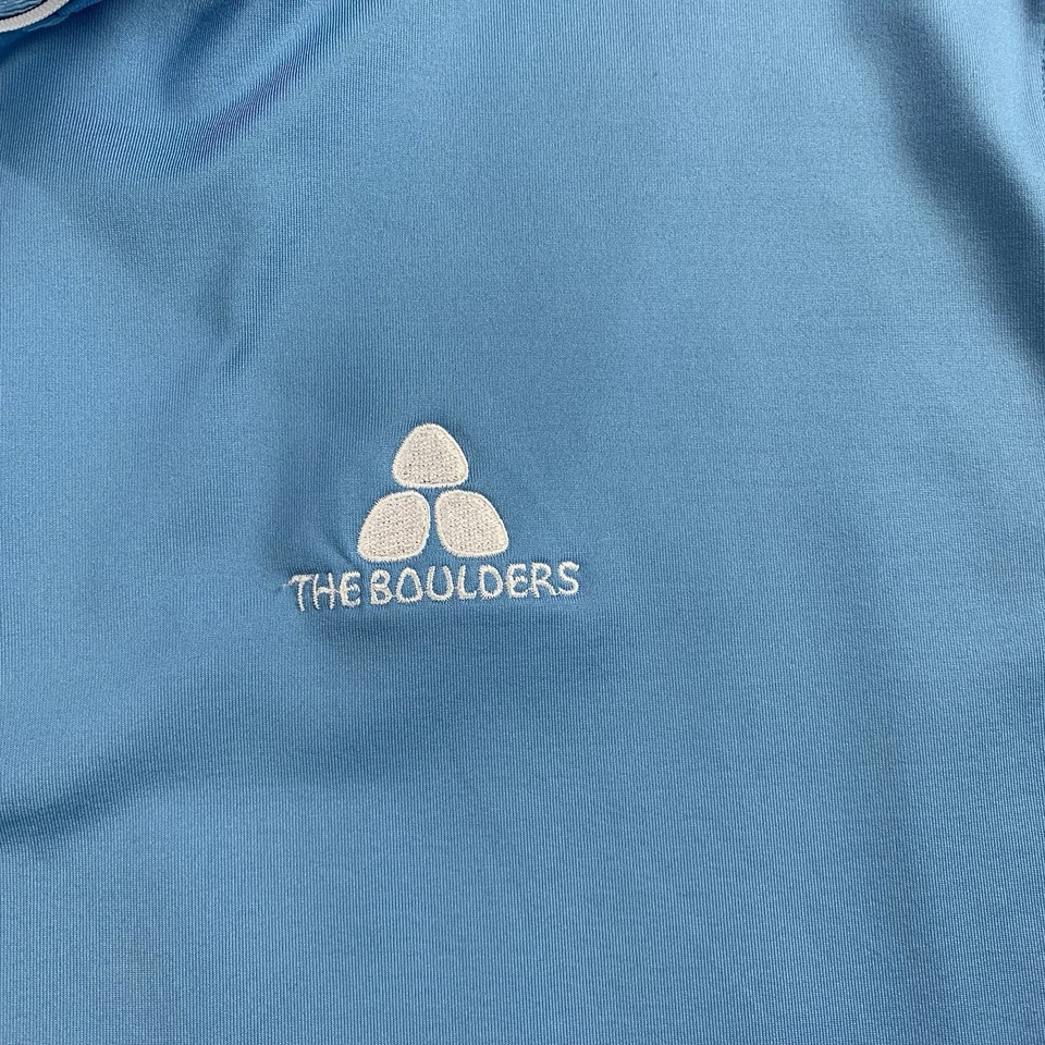 Chaqueta Footjoy Para Hombre Cuarto Cremallera Azul Golf Performance Grande Pullover Logo Foto 4 de 4