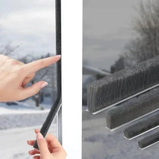 Brush Weather Stripping,33 Feet,Door Brush Seal Strip,Door Soundproofing Stri...
