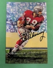 1993 Goal Line Art HUGH McELHENNY Signed Hall Of Fame 4x6 Post Card PROOF #/50 A