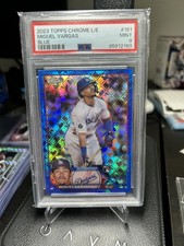 2023 Topps Chrome Logofractor Edition Blue /150 Miguel Vargas RC White Sox PSA 9