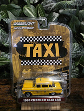 GreenLight Hollywood 1:64 1974 Checker Taxi Cab Diecast Yellow Unopened Box
