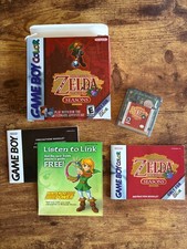 Legend of Zelda Oracle of Seasons GBC CIB Complete GoldFoil Box 1st Print Tested