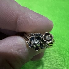 10 Karat Gelbgold Vintage Love Story Hochzeit...