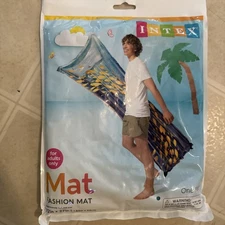 New Intex Fashion Mat Inflatable Raft Pool Beach Ocean Float Device Floral Adult