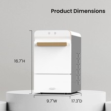 GEVI Household V2.0 Countertop Nugget Ice Maker Machine for Home. IMNA0. White