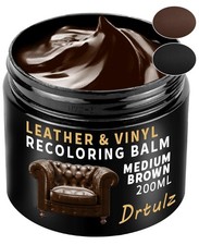 Leather Recoloring Balm Medium Brown 200ML Color Restorer Scratch Remover Kit