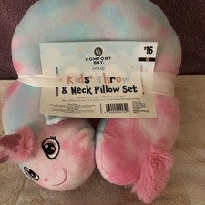 Kids Throw And Neck pillow Set