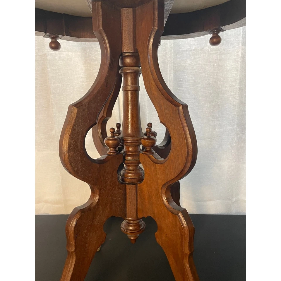 Мраморный викторианский стол 19 века - Изображение 2 из 4