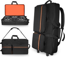 ORKELS Rolling DJ Controller Case for DDJ-400/800/1000/FLX4/FLX2/REV7/REV5/GRV6,