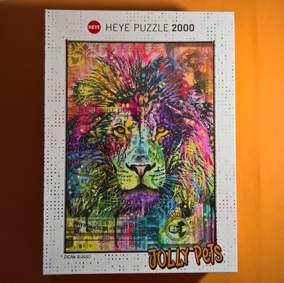 HEYE  PUZZLE JOLLY Pets Lion´s Heart ( 2000 Teile ) ( Vollständig ) Dean Russo