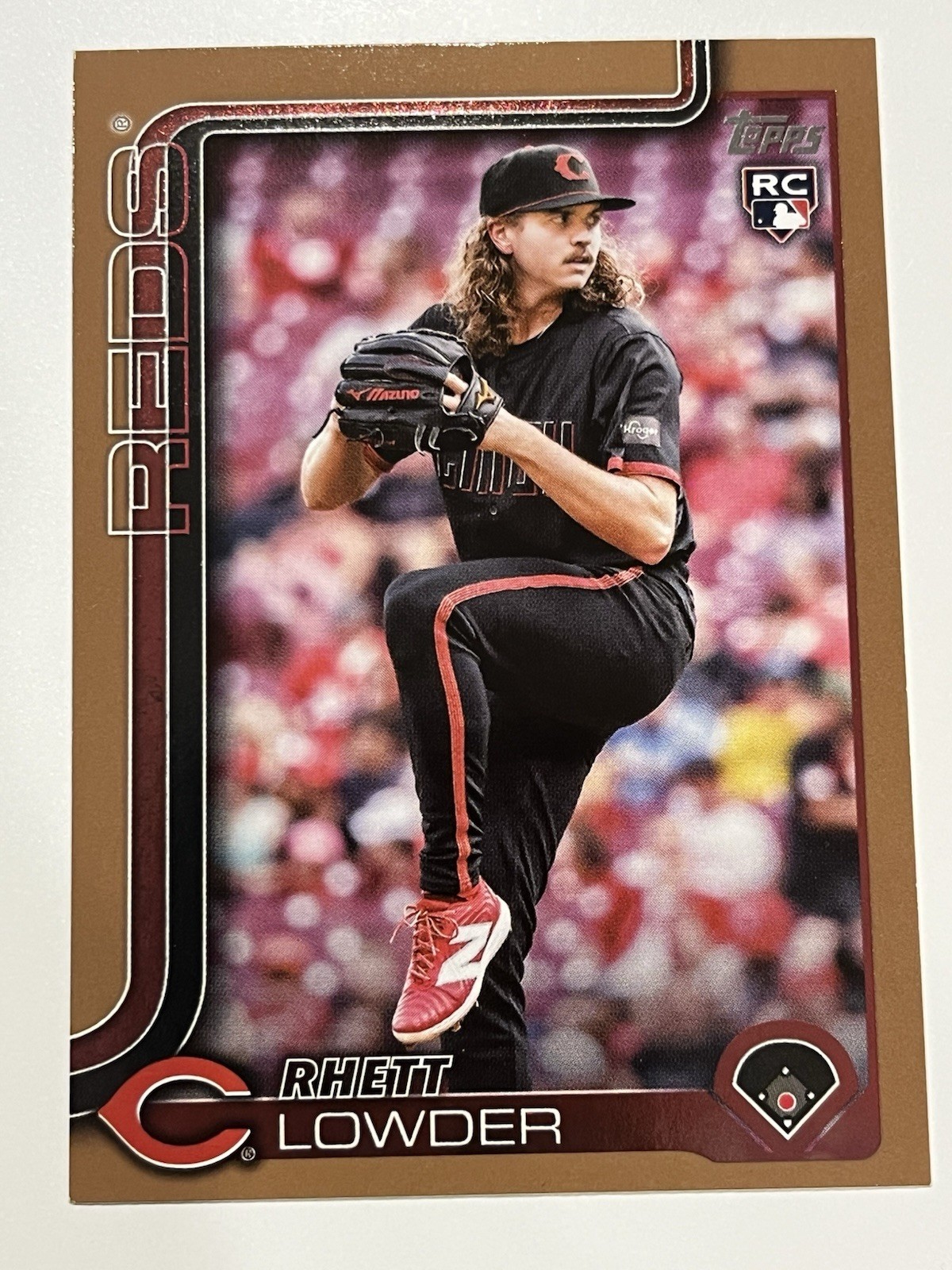 Rhett Lowder RC /2025 Gold - 2025 Topps Series 1 #205 Cincinnati Reds Rookie