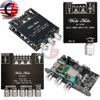 ZK-MT21 1001U 1002T 1002A Bluetooth Amplifier Board Audio Digital Amplifier 100W