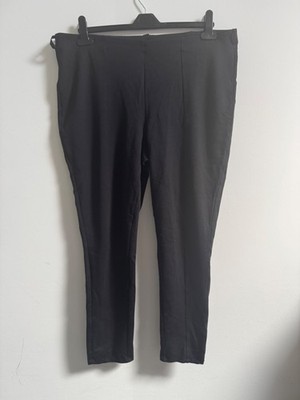 Kiabi black cropped skinny stretch trousers jeggings XL VGC - recycled polyester