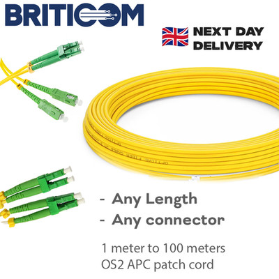 1 m-100 m OS2 APC Patchkabel individuelle Länge/Stecker KOSTENLOSE LIEFERUNG AM NÄCHSTEN TAG Posten