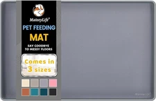 Silicone Pet Food Mat Waterproof Non-Slip Dog Cat Feeding Mat with Raised Edges