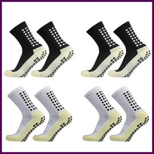 1/4 pairs Anti-slip Soccer Women Men Outdoor Sport Grip Football Yoga Socks