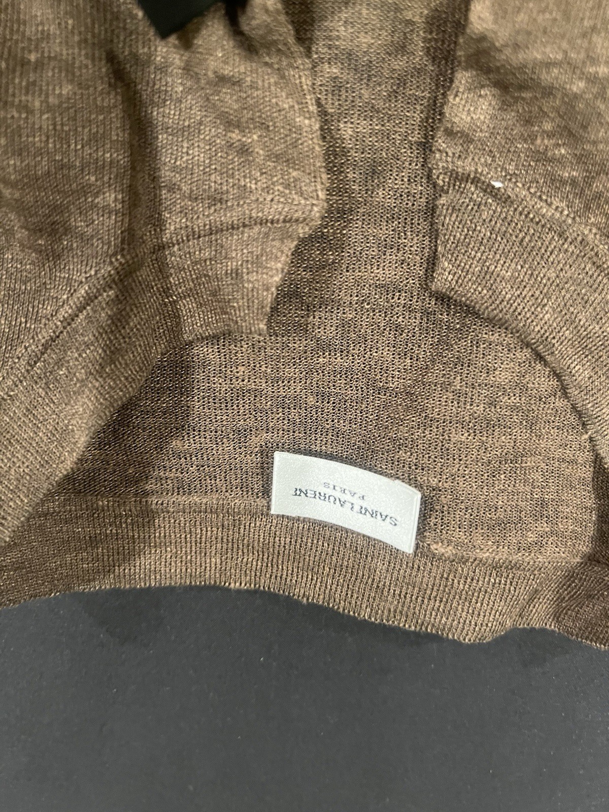 T shirt uomo Saint Laurent in lino. M. $1650