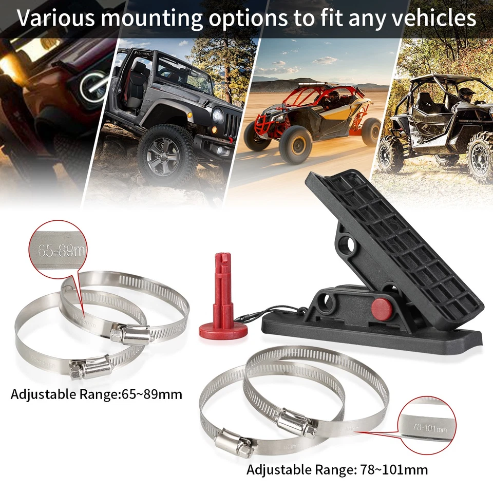 滚杆灭火器安装支架快速释放适用于吉普牧马人 Polaris — 第 4/4 张图片