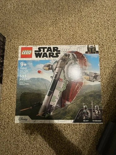 LEGO Star Wars Boba Fett's Starship 75312 Complete Set 593 pcs The Mandalorian