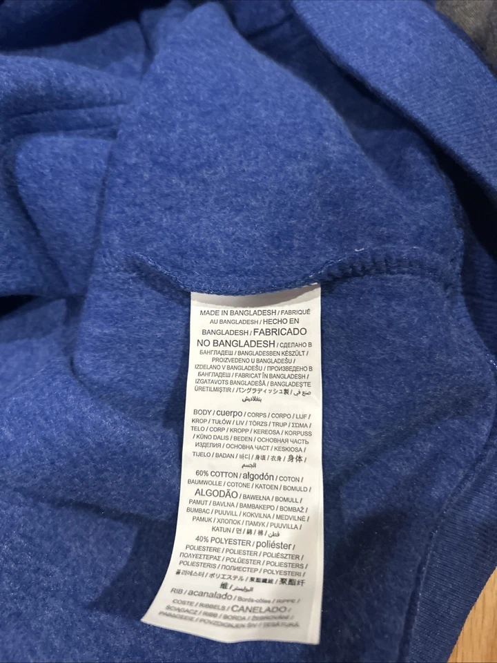 Majestic MLB Chicago Cubs Fleece Hoodie Sz XXL Men’s NWT Baseball Grey Blue - Image 4 of 4