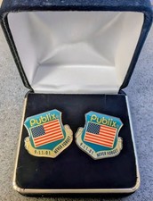 Pair of Publix Pins, Remembering 9/11/01 Pin in designer box Pair of Publix Pins, Remembering 9/11/01 Pin in designer box