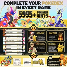 Pokemon Home Living Dex Bundle - Complete Pokedex for Switch Games