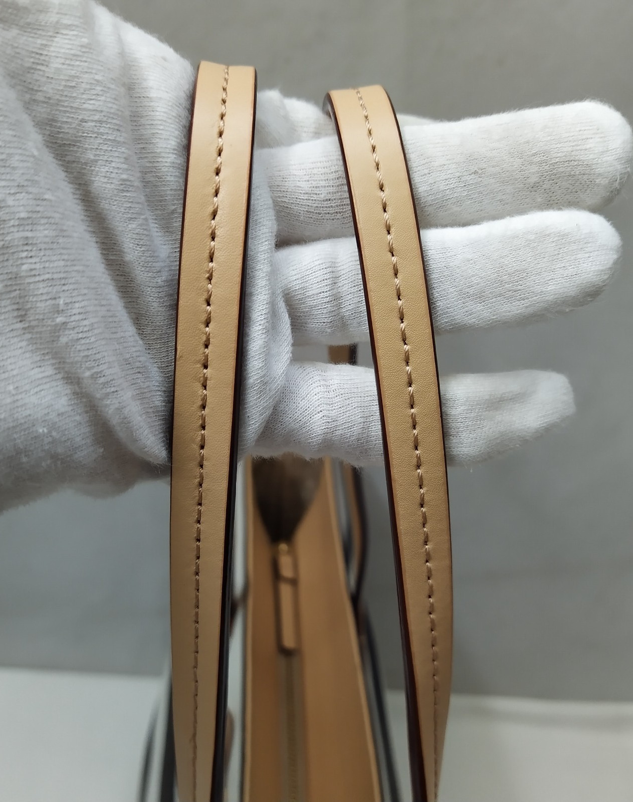 Kate Spade Black White Stripe Leather Double Handles Zipper Tote Bag thumbnail 11