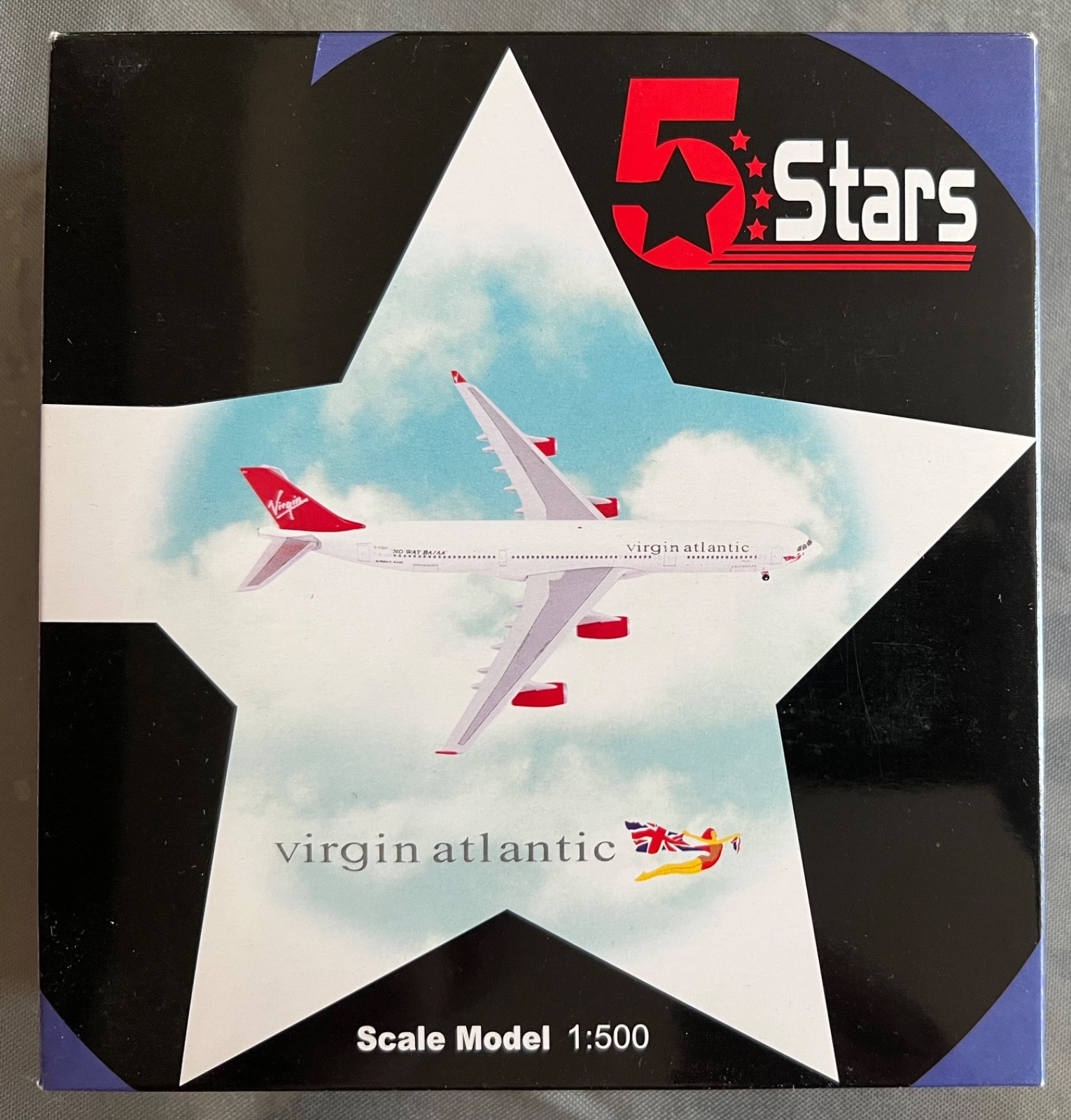 5 Stars 1/500 - Airbus A340-300 Reg. G-VFLY édition limitée 313/500 - NEUF
